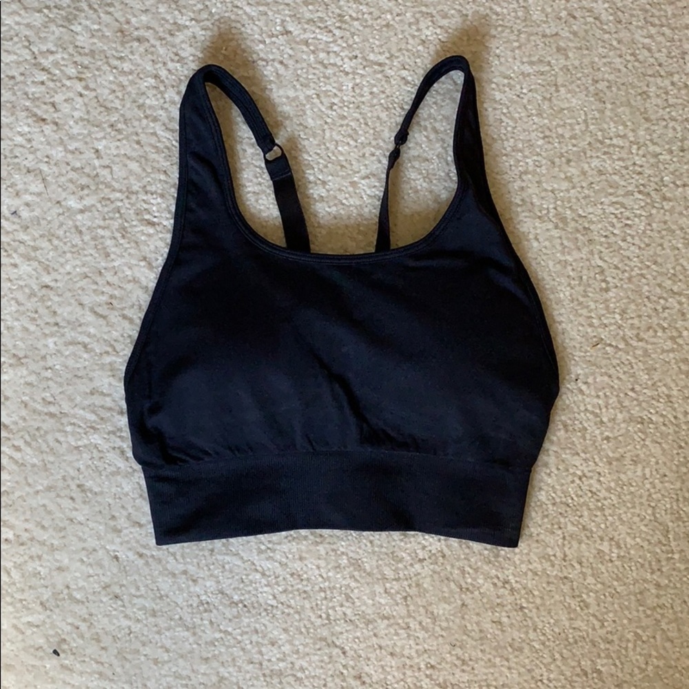 Fabletics Black Eliza Seamless sports bra